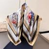 Квадратный платок Женский модный платок с принтом Роскошный шейный платок из имитации шелка Платки Банданы Повязки на голову Повязки для путешествий