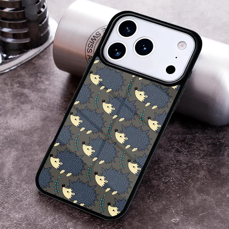 Милый чехол для телефона с ежиком для iPhone 17 16 15 Pro Max Air 14 13 12 11 Plus Ударопрочный чехол