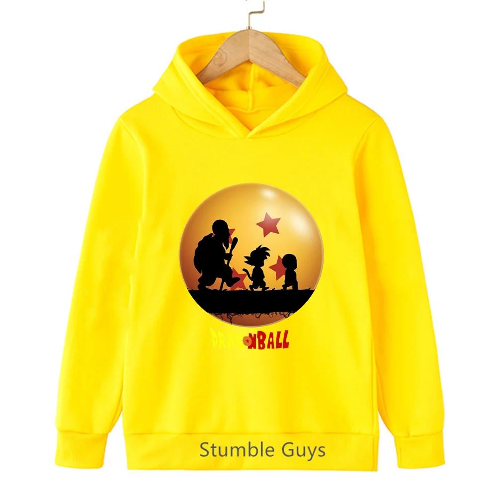 Boys Daily Tops Dragon Ball Spring Autumn Goku Vegeta Super Saiyan Kakarot Hoodie Girls Clothes Sweatshirt