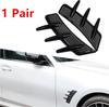 Universal 100% Real Carbon Fiber Car Front Fender Side Air Vent Cover Trim Shark Gills Side Vent Sticker Sports Style