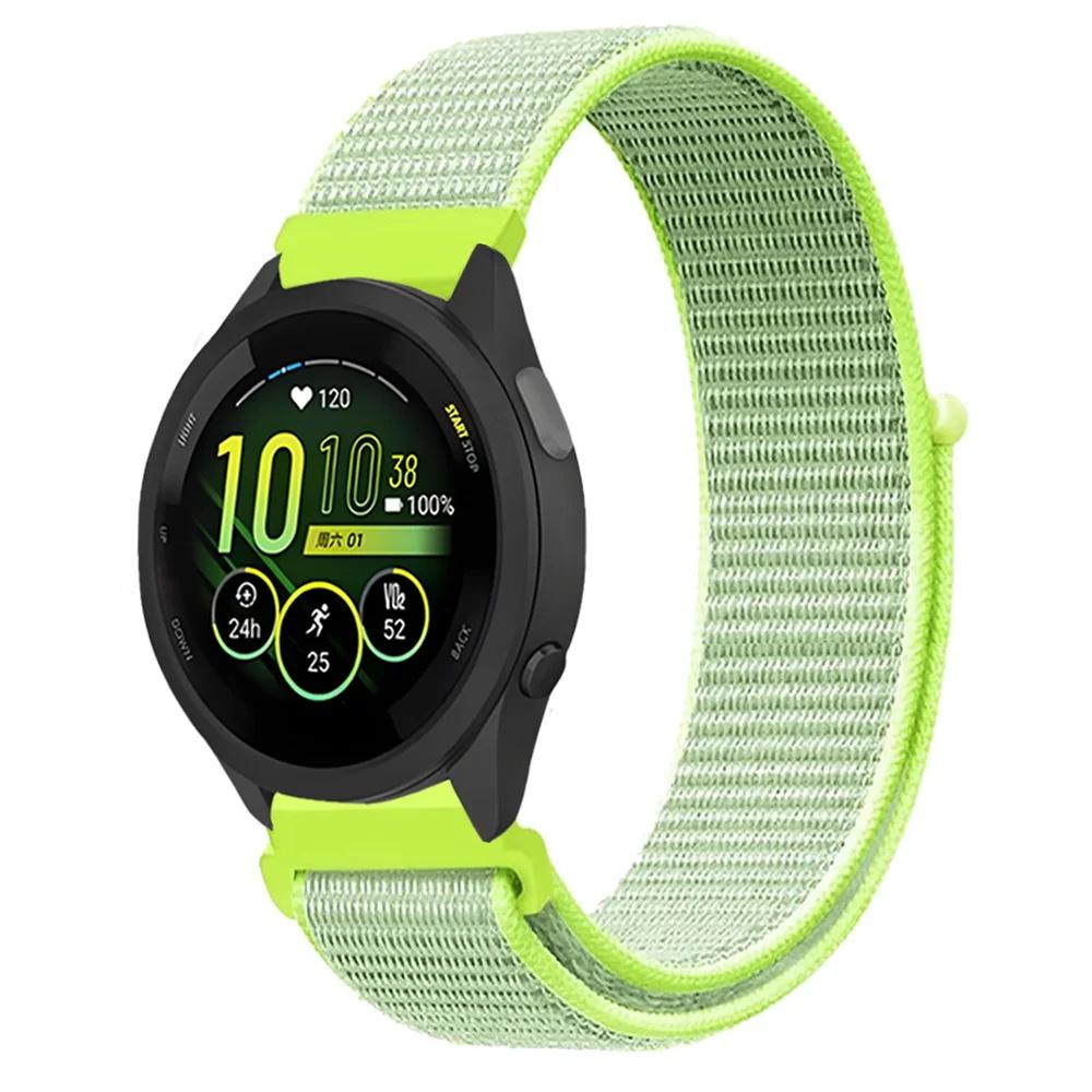 Плетеный нейлоновый ремешок-петля 20 мм 22 мм для Garmin Forerunner 165 55 965 265 255 955 Venu 3 Браслет Garmin Active/Vivoactive 5