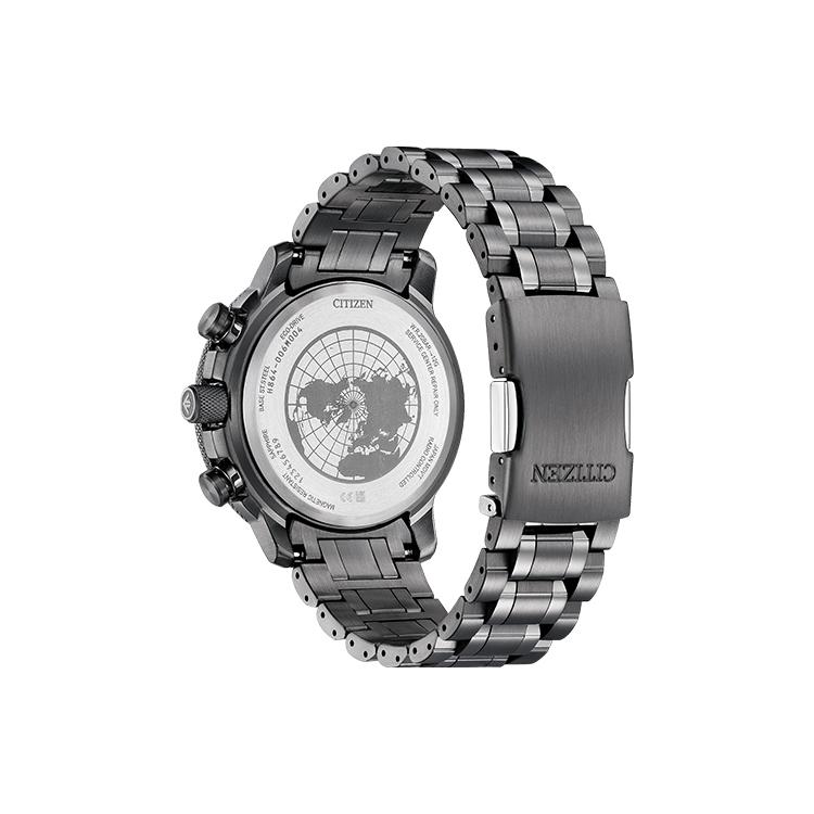 Citizen Мужские часы PROMASTER с кварцевым механизмом на солнечной батарее, стальной браслет, 46 мм, BY3005-56G