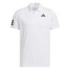 Tennis 3-Stripes Logo Printed Quick-Dry Striped Fitness Polo Shirt Men Polo Shirts White Black KA8332