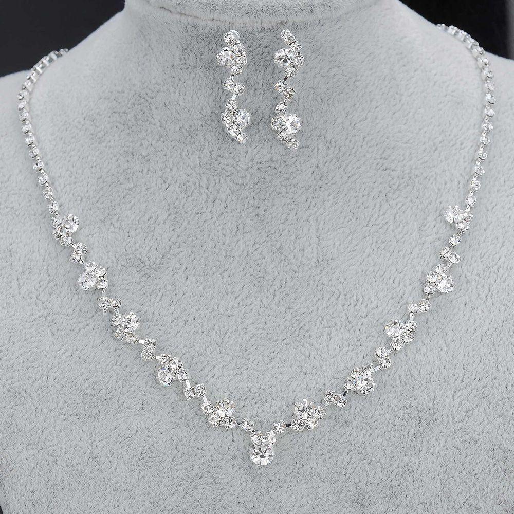 Necklace Earrings Set Necklace Earring Jewelry Set Bridal Set Wedding Accessories Bridal Jewelry