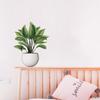 Зеленый цветочный горшок, настенная наклейка, ванная комната, шкаф, спальня, прикроватная тумбочка, украшение на дверь холодильника, самоклеящаяся наклейка