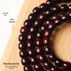 Unisex Old-Style Indian Small-Leaf Red Sandalwood Multi-Strand 5x6mm Buddhist Prayer Beads Bracelet