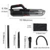 USB Auto Car Vacuum and Blow Cleaner Handheld Wireless Vacuum Powerful Cyclone Suction Rechargeable Wet And Dry 150W