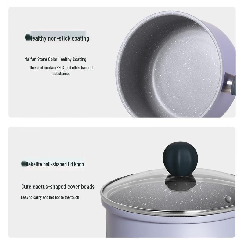 COOKER KING Молочник с антипригарным покрытием, 18 см