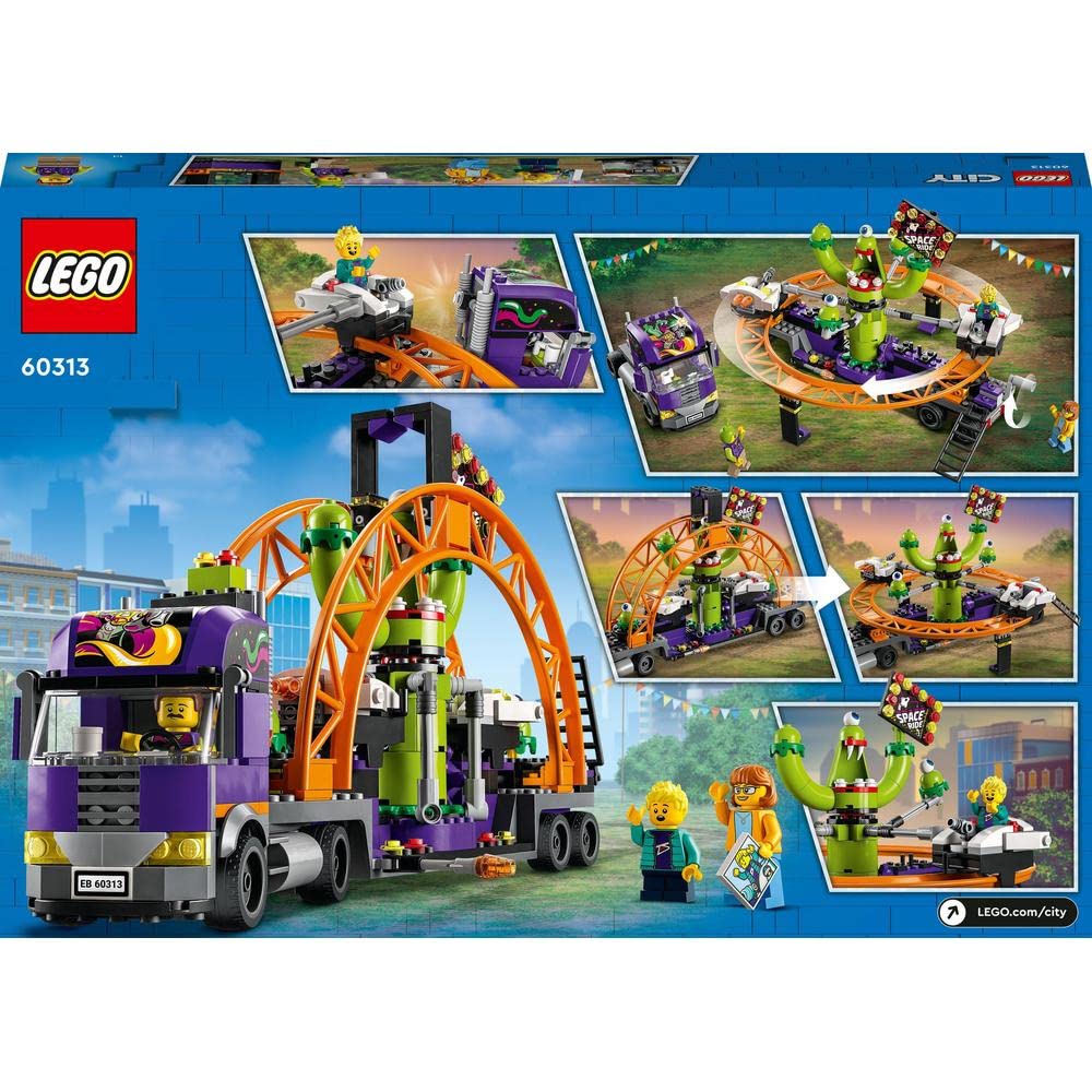 LEGO 60313 Грузовик для развлечений «Космический аттракцион» — новый.