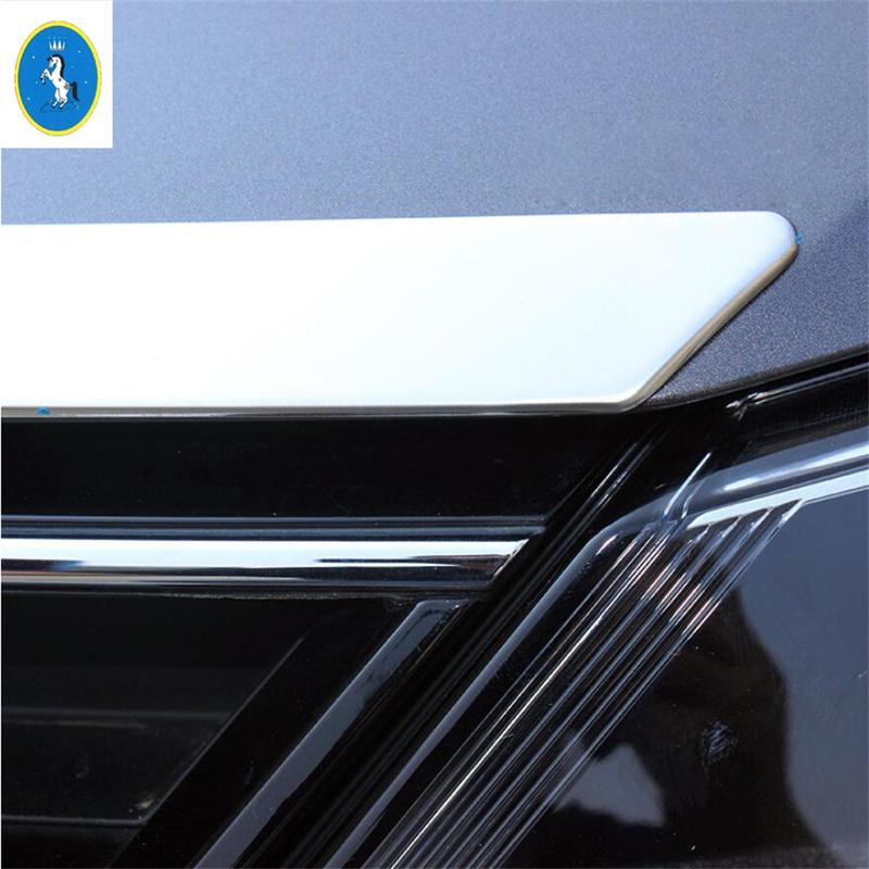 Car Front Hood Bonnet Stripes Front Engine Trim Decorative Strip Cover Exterior Accessories For Volkswagen Jetta Mk6 2012 - 2018