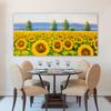 Abstract Sunflower Oil Painting Printed On Canvas Nordic Posters and Prints Wall Art Pictures Living Room Home Decor No Frame