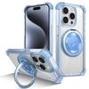 Прозрачное магнитное кольцо для чехлов с беспроводной зарядкой MagSafe для iPhone 17 Air 16 Plus 15 14 13 12 11 Pro Max Ударопрочный чехол