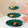 Snack Tray Three-layer Anti-deformed PP Creative Refreshment Cake Stand for Household