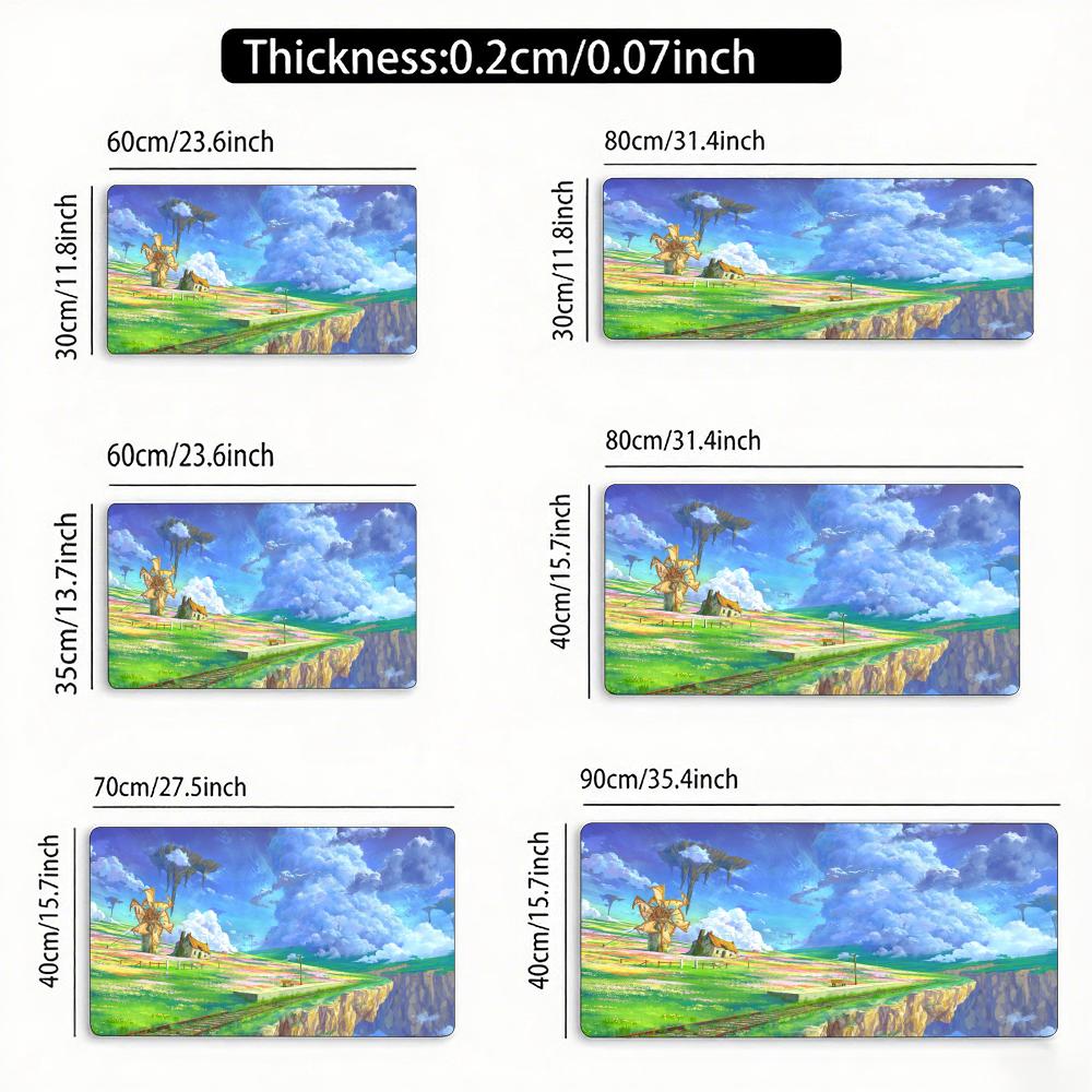 Cartoon Window View Mouse Pad Large Rubber Anti-slip PC Desk Accessories Mousepad for Offices and Gamer Keyboard Mats Decor Mat