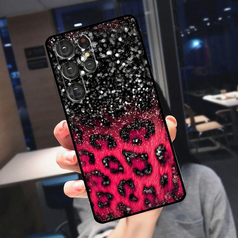 Чехол с леопардовым принтом для Samsung Galaxy S23 S24 S25 Ultra S21 S22 S20 S9 S10 Plus S21 FE S24 FE