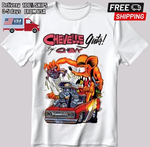 Rare Ed Roth Rat Fink Chevelle Guta! Unisex Funny T-Shirt Unisex T-Shirt