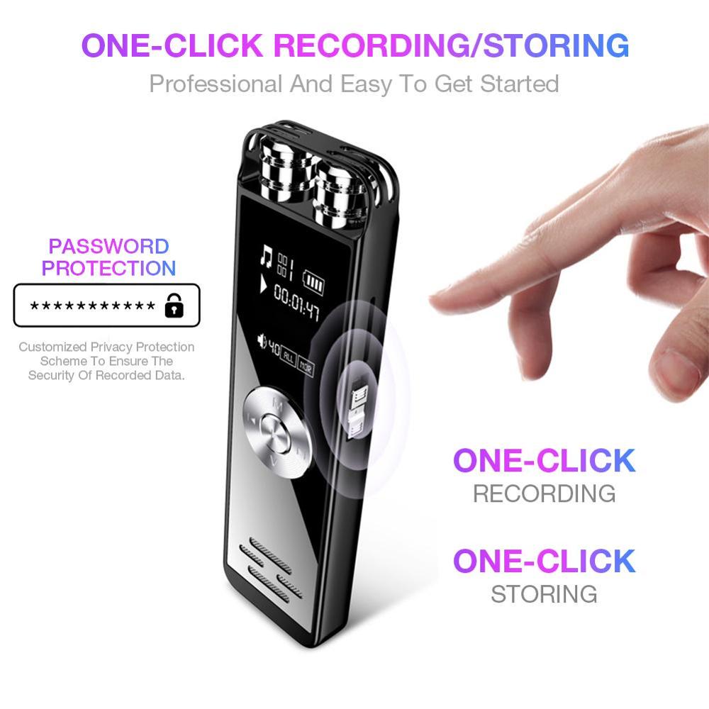 32 ГБ Ручка Диктофон 100 часов 8 ГБ 16 ГБ Цифровая запись Двойной микрофон Звук Аудио Диктофон Су Tf Карта для лекций Mp3-плеер