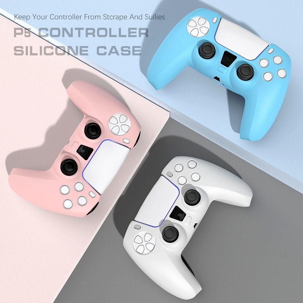 Мягкий чехол для геймпада Силиконовая оболочка Защитная крышка для PlayStation 5 Dual Sense Игровые аксессуары