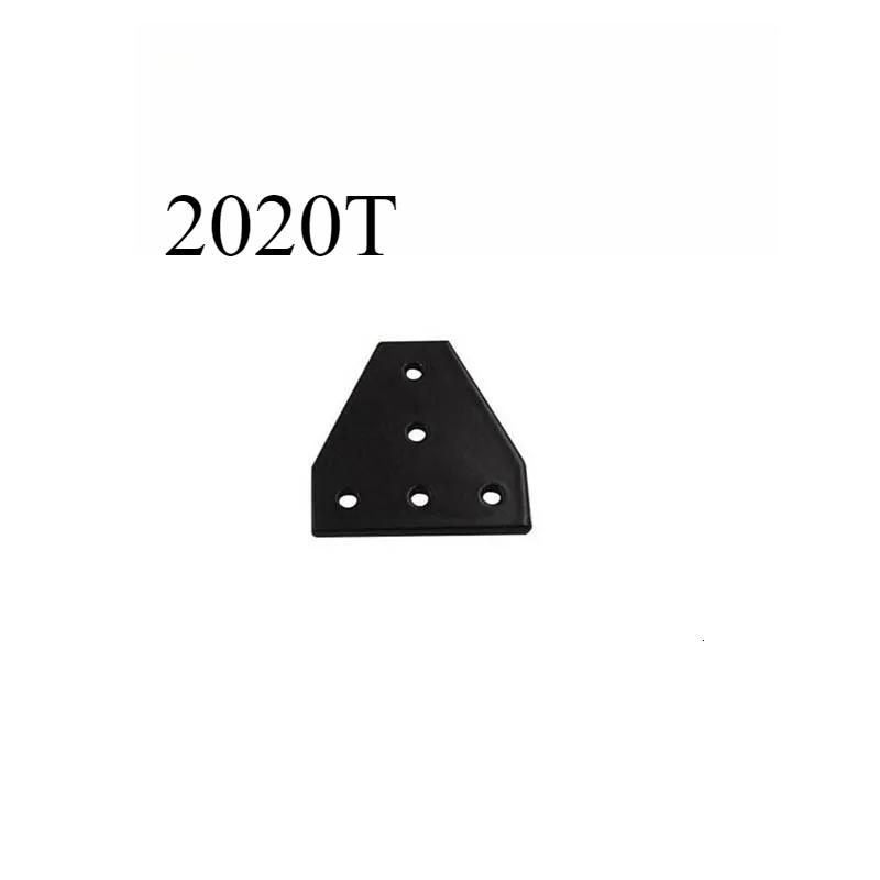 1pcs T/L Type 5 Hole Joint Board Plate Corner Angle Bracket Connection Joint Strip for 2020 3030 4040 Aluminum Profile