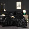 Luxury Blending Natural Mulberry Silk Duvet Cover Set with Fitted Sheet High-end Satin Silky King Size Bedding Set Queen Bed Set