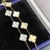 Zircon Flower Shell Pendant Bracelet Light Luxury Simple Temperament Jewelry Niche High Sense Versatile Jewelry Women