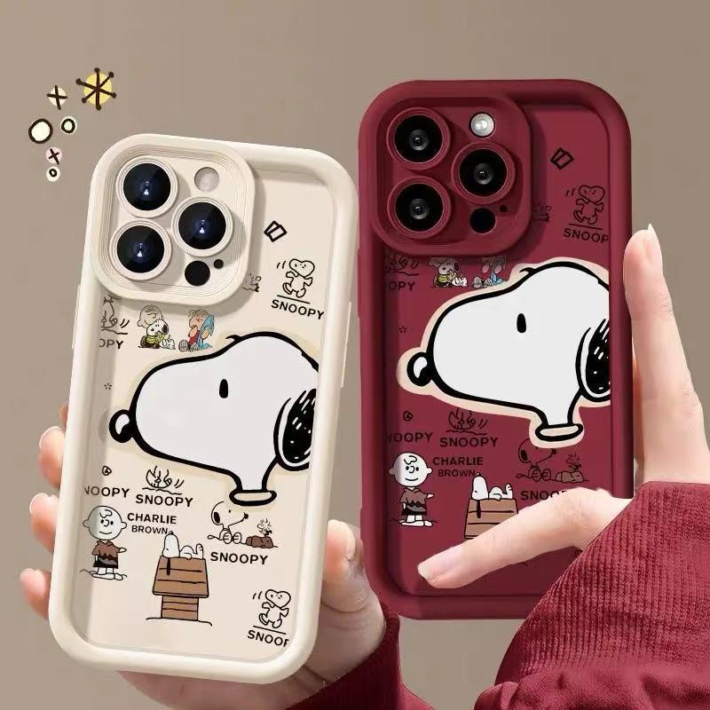 Модный чехол Snoopy для iPhone 17/16 Pro Max/15 Pro/14/13