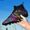 31-46 Children Graffiti Football Boots High-quality Artificial Lawn Socks Outdoor Men's Long Nail Sports Football Boots