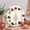 Christmas Advent Calendar Wooden Christmas Tree Bottle Holder Beer Rack Christmas Countdown Christmas Tree Wine Bottle Rack