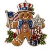 Patriotic Gift for Friends 250th Anniversary Christmas Ornament, Acrylic Hanging Decor Ornaments with Eagle Santa Liberty Bell,1776-2026 Commemorative