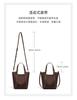 Viney tote bag, genuine leather crossbody bag, hand-held vegetable basket, large capacity single shoulder women's bag