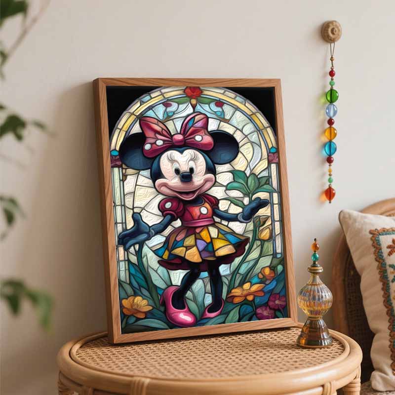 Disney Набор для масляной живописи по стеклу Минни Маус Декор для дома Подарок