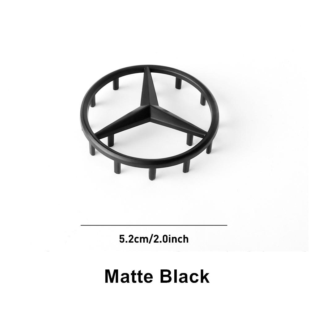 SUG2 Car Interior Steering Wheel Hollow Badge Logo Decor Accessories For Mercedes Benz C180 C200 C260 C300 W108 W124 W126