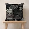 Retro Music GGorillazS Pillow Cover Sofa Cushion Cover Home Room Decoration Children Gift