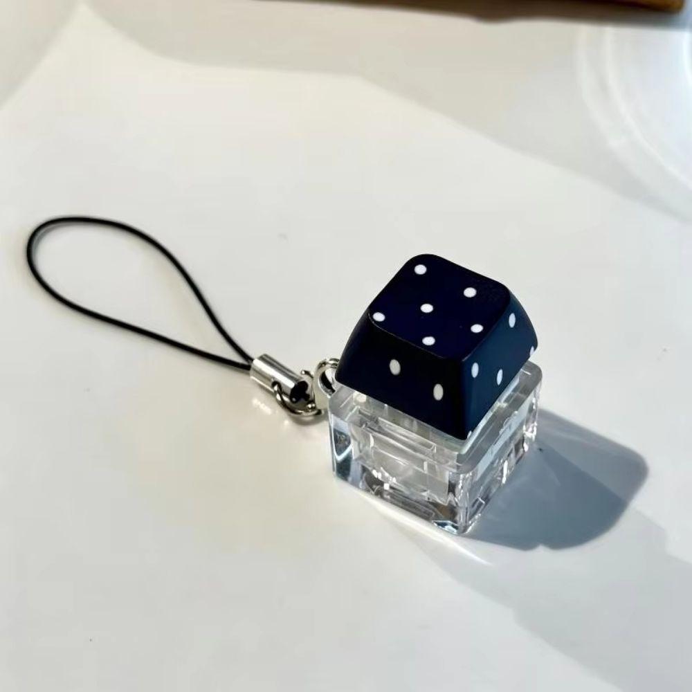 Cute Fidget Button Clicker Star/Polka Dot Print Mini Clicker Pendant Toy Gift