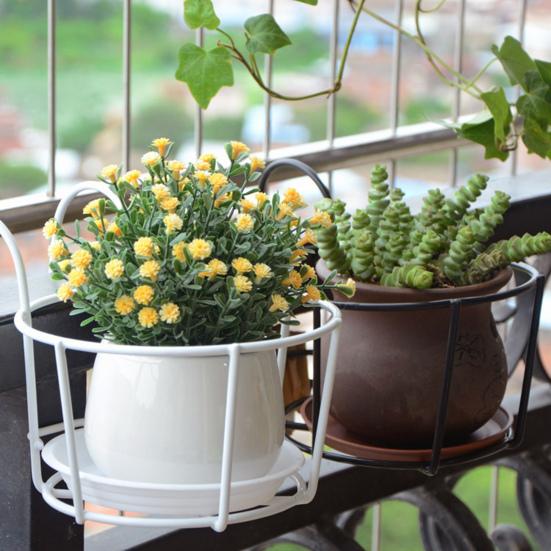 Держатель 5 размеров. Практичный, простой в установке. Подвесной крючок. Подставка для цветочного горшка.