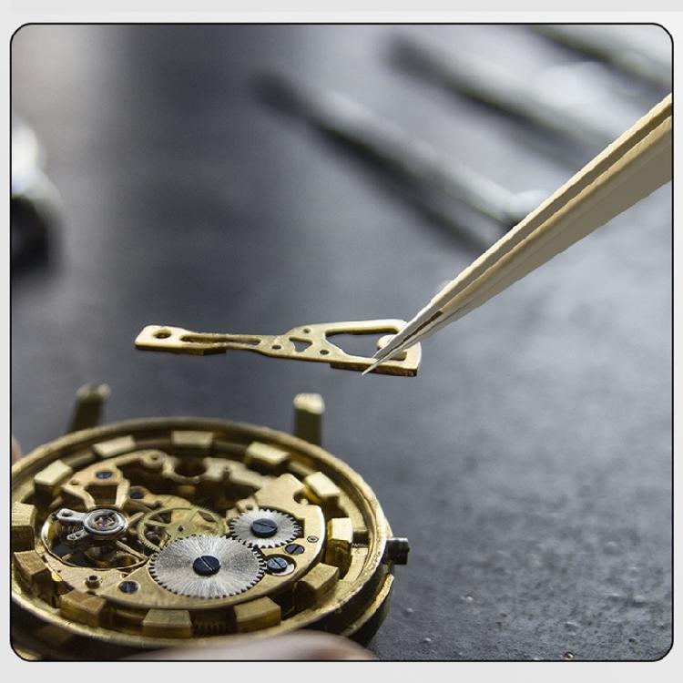 Антимагнитный латунный пинцет с прецизионным наконечником Пинцет для часовых деталей Инструмент для часовщика для изготовления ювелирных изделий и ремонта часов