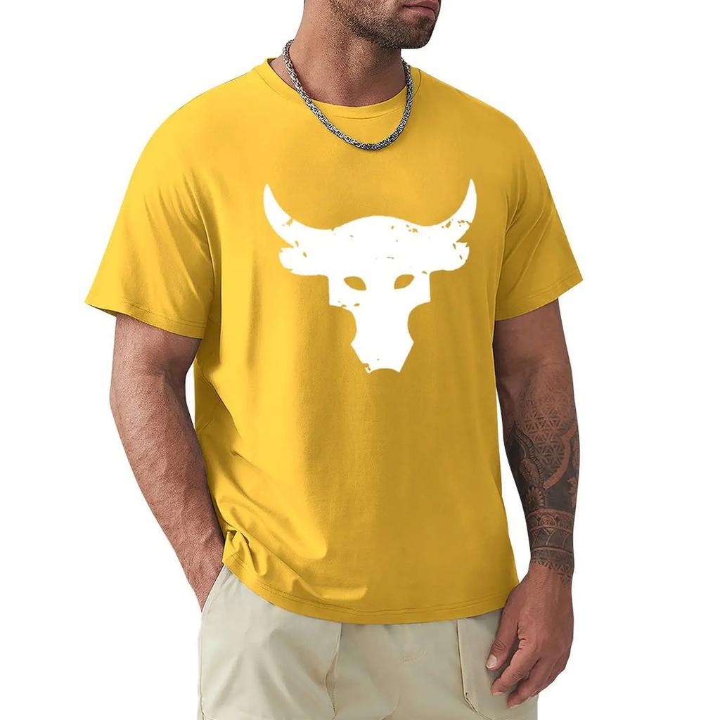 Dwayne Johnson Brahma Bull Tattoo Black T Shirt Cartoon T Shirt Men Unisex New Fashion Tshirt Free Shipping Funny Tops