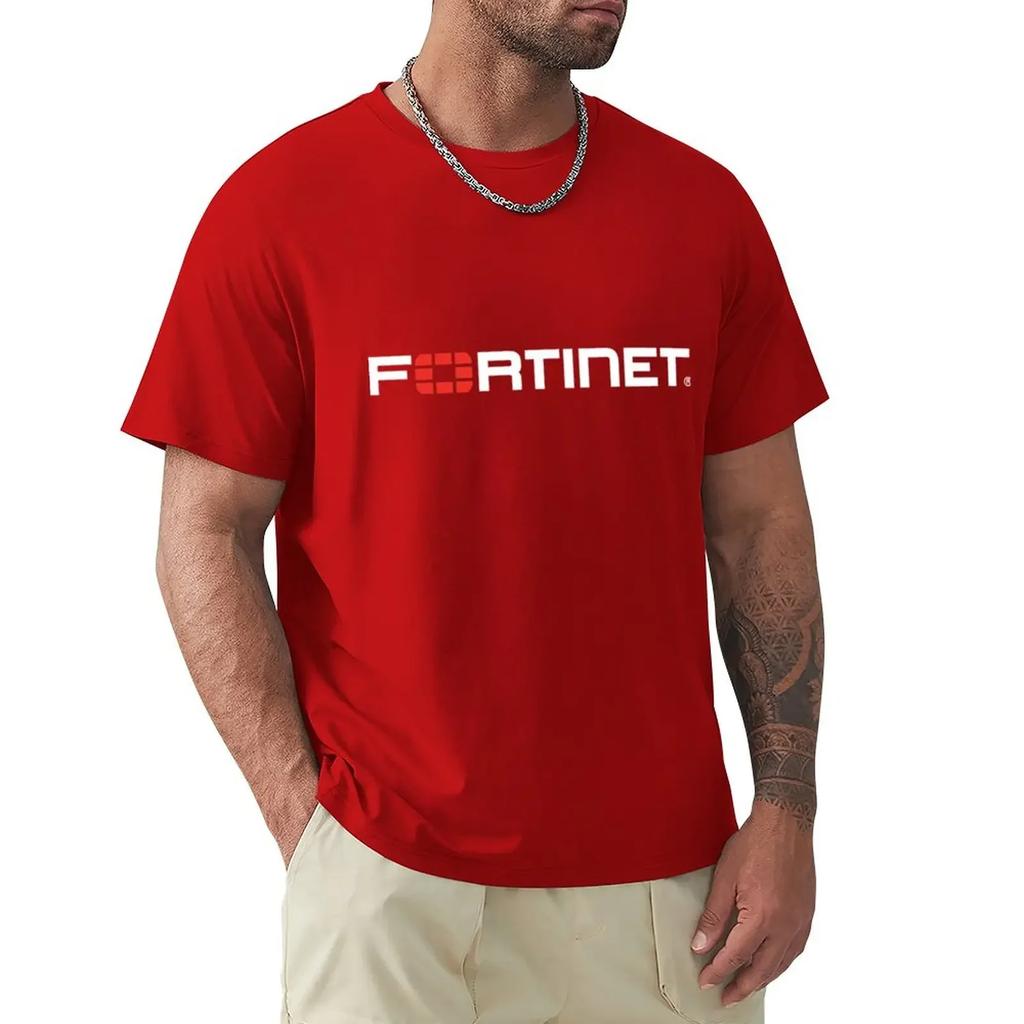 Логотип FORTINET Футболка тяжеловесы милые топы мужские смешные футболки