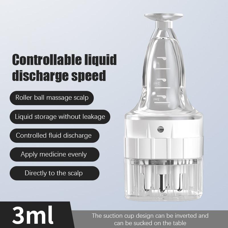 Шесть игл, аппликатор для кожи головы, жидкая расческа для корней волос, медицинская расческа для волос для роста волос, сыворотка, масло, питательный направляющий массажер