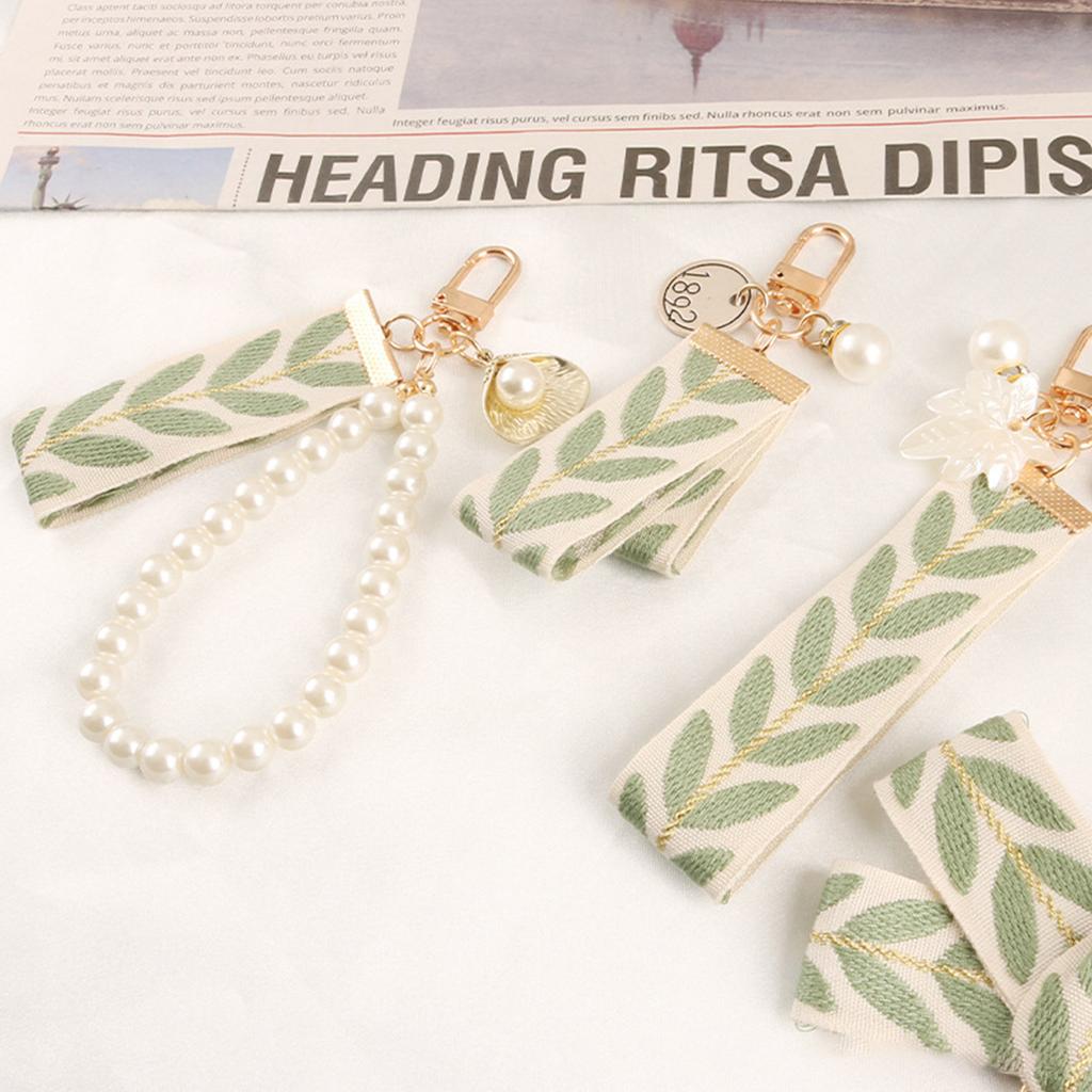 Брелок с узором листа, подвеска из перламутровой раковины, брелоки, ремешок на запястье, брелок для ключей, металлический держатель для ключей от машины, украшения для женщин