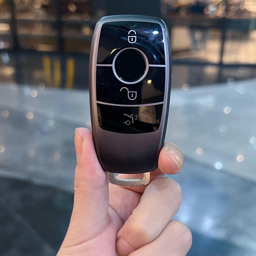 Серый ТПУ Чехол-оболочка для корпуса брелока автомобиля Mercedes Benz Класса A C E S G Glc Cle Cla W177 W205 W213 W222 X167 Аксессуары Amg