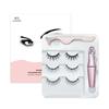 Happykau Magnetic False Eyelashes, 3-Way Magnetic False Eyelashes, Eyeliner Set, Magnetic Eyelashes, Bundle Type, Eye Magnet Lash, Dedicated Tweezers