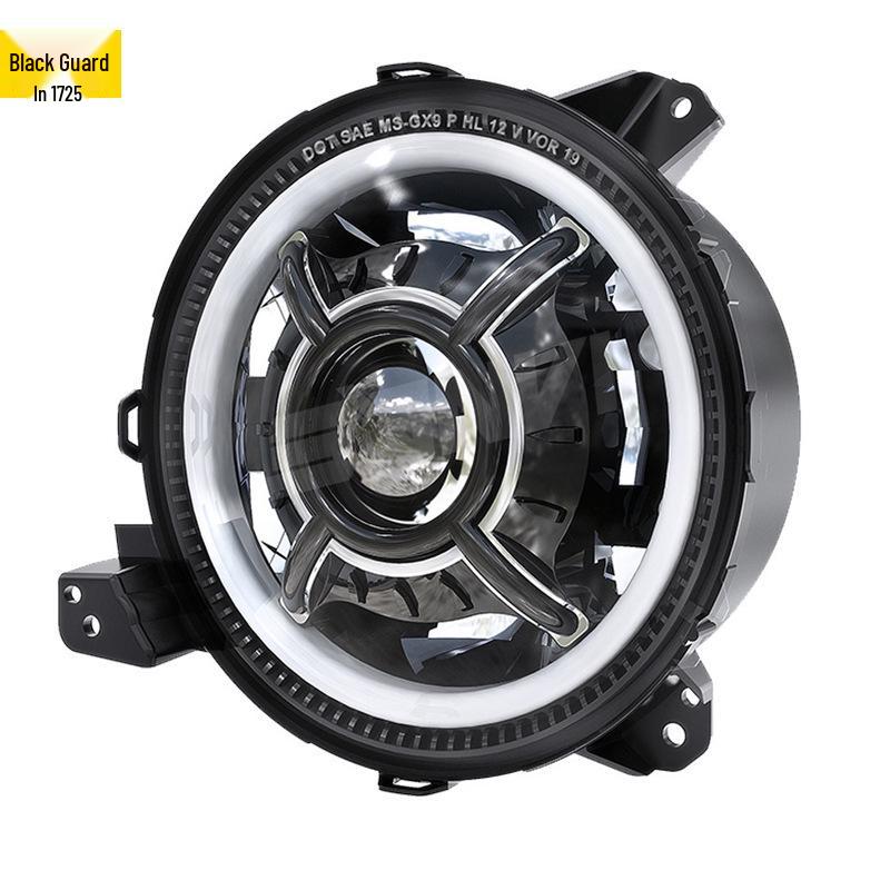 Светодиодная Bi-Beam линзованная фара 9 дюймов Tri-Beam в сборе для Jeep Wrangler JL
