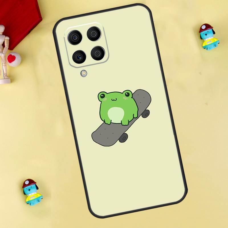 Лягушка Скейтборд Милый Кавайный Чехол Для Samsung Galaxy M33 M15 M55 M31 M13 M12 M14 M06 M16 M36 M56 M53 M32 M52 M35 M34 M54