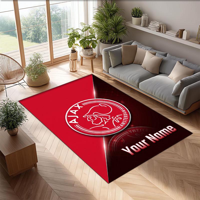 Ajax Amsterdam Printed Crystal Velvet Rug Non‑Slip Crystal Velvet Carpet For Sofa Bedroom Indoor Home Decoration