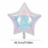 2 Pcs Iridescent 4D Balloons Large Holographic Foil Balloon Rainbow Mylar Aluminum Balloon for Birthday Wedding Baby Shower Party Decoration
