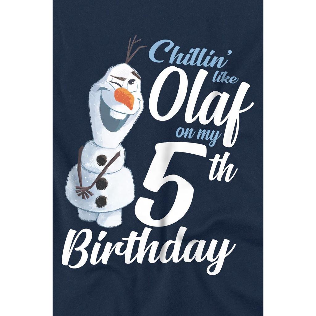 Frozen Childrens/Kids Chillin Like Olaf 5th Birthday T-Shirt