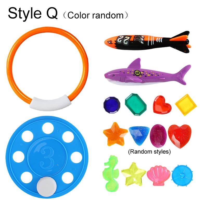 Игрушка для дайвинга Пластиковая Детская Подводное обучение Летний Поплавок Аксессуары для бассейна Торпеда Водоросли Водные игрушки для детей TMZ