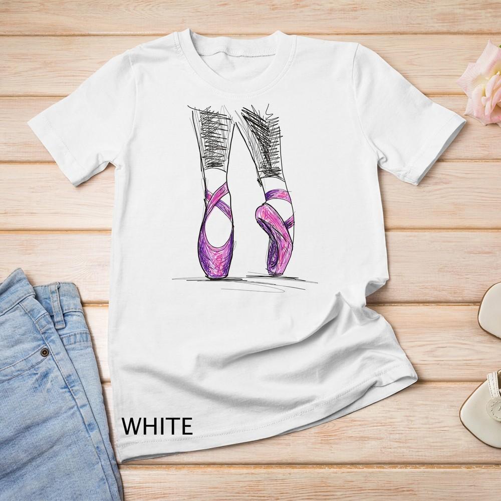 Cool Ballerina Ballet Shoes Toe Dancing Dance Unisex T-shirt