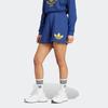 adidas Оригинальные шорты свободного кроя с логотипом трилистника и эластичной резинкой на талии. Темно-синие женские шорты IM1928